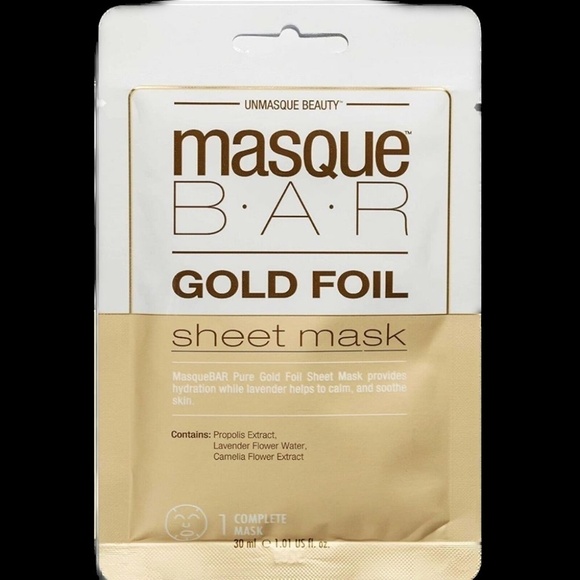 Masque Bar Sheet MASK Hydrating Calming Gold Foil Lavender - Picture 3 of 7